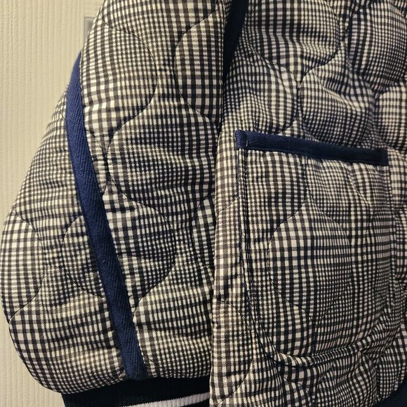 Girls Size 6X Free Assembly Leightweight Navy Blue and White Quilted Jacket - Picture 3 of 9